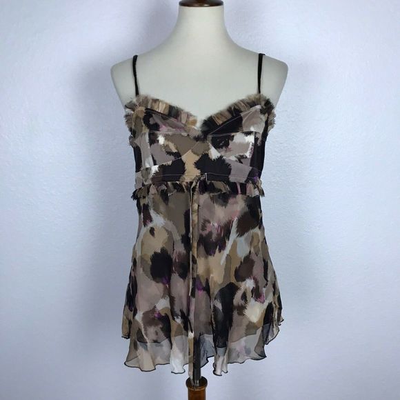 Diane von Furstenberg Tops - Diane von FurstnbergMaxine Silk Print Tank Top